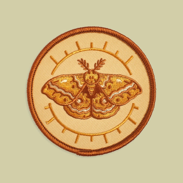 Iron On Patch - Io Moth - Mustard Beetle - Wild Lark