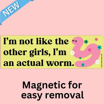 Tender Ghost Bumper Magnet - I'm An Actual Worm - Tender Ghost - Wild Lark