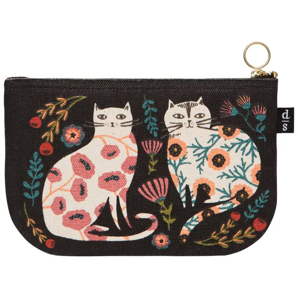 Small Zipper Pouch - Catbloom - Danica Studio - Wild Lark