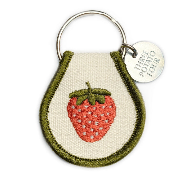 Patch Keychain - Strawberry - Three Potato Four - Wild Lark
