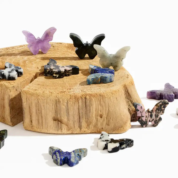 Carved Crystal Butterflies