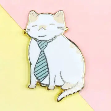 Cat Enamel Pins by Made by Squeak - Tired Office Cat - Made By Squeak - Wild Lark