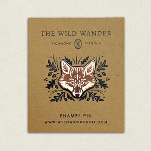 Red Fox Enamel Pin -  - The Wild Wander - Wild Lark