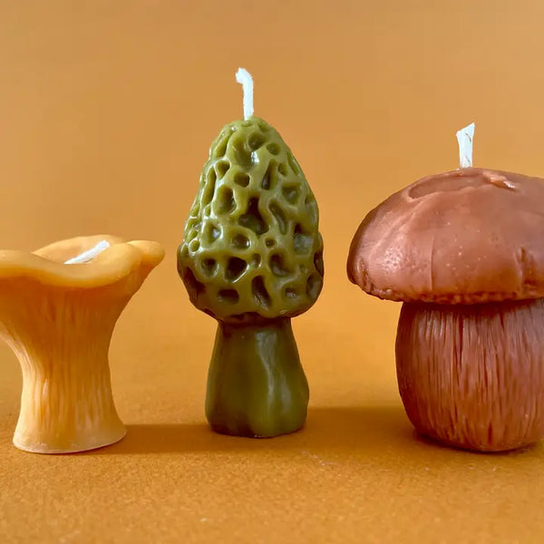 Colorful Mushroom Candles - - Wicksburgh - Wild Lark