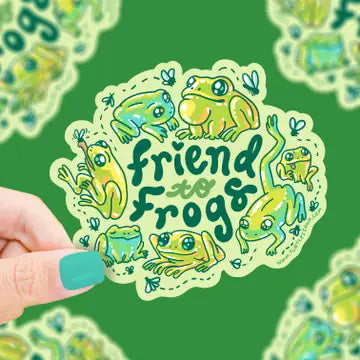 Turtle's Soup Vinyl Stickers - Friend to Frogs Amphibian and Toads Vinyl Sticker - Turtle's Soup - Wild Lark