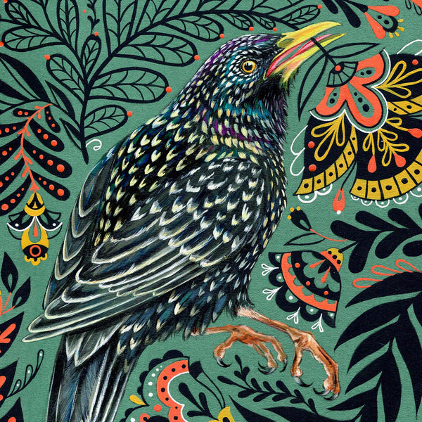 Hex Sign Print - - Mheld Illustration - Wild Lark