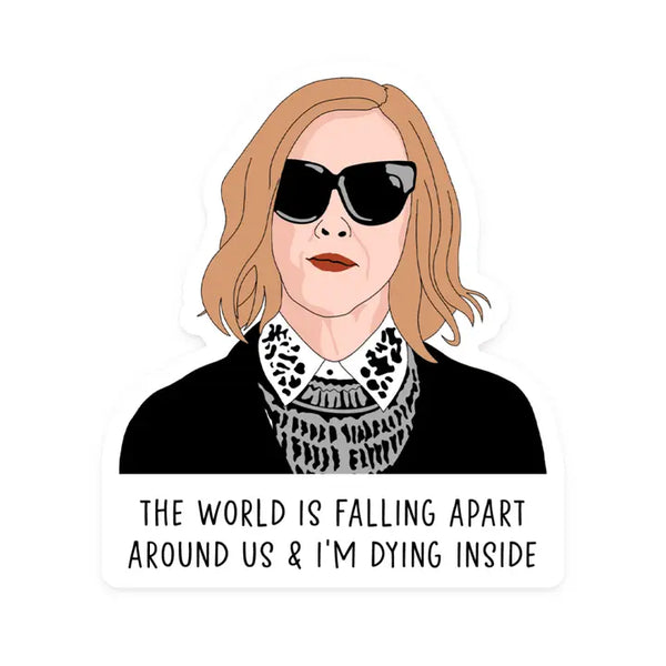 Stickers - Moira Dying Inside Sticker - sammy gorin llc - Wild Lark