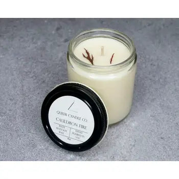Candles - Cauldron Fire Candle - 8 oz - Queer Candle Co. - Wild Lark