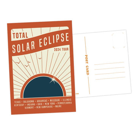 Solar Eclipse Tour Postcard/Art Print -  - Wild Child Brand - Wild Lark