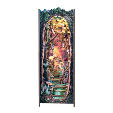 DIY Book Nook Kit - Grace of the Forest with Dust Cover - Hands Craft - Wild Lark