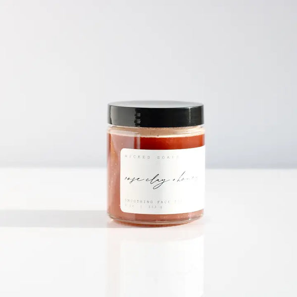 Rose Clay + Honey Face Polish - - Wicked Soaps Co. - Wild Lark