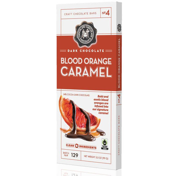 Chocolate Bars - Dark Blood Orange Caramel Bar - Chocolate Chocolate Chocolate Company - Wild Lark