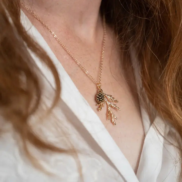 Juniper & Pine Cone Necklace -  - Birch Jewellery - Wild Lark