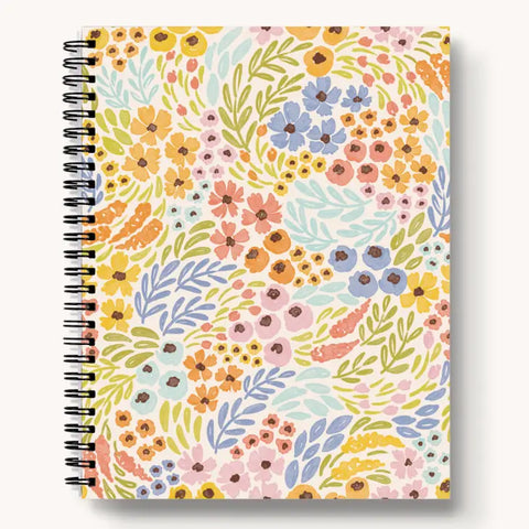 Spiral Lined Notebook (8.5" x 11") - Pastel Wildflower - Elyse Breanne Design - Wild Lark