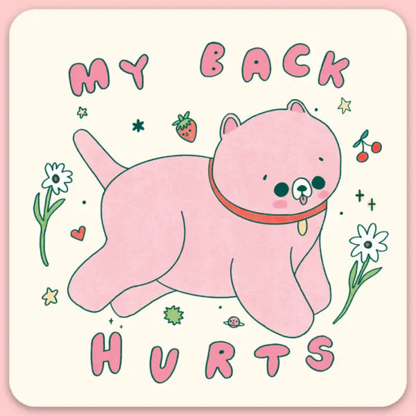 Tender Ghost Stickers - My Back Hurt - Tender Ghost - Wild Lark
