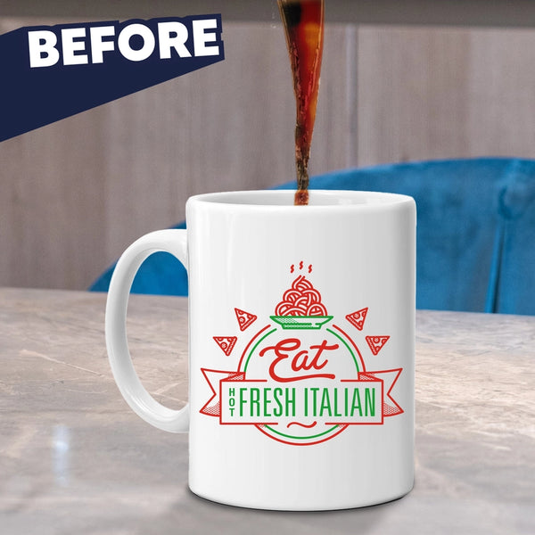 Rude Heat Change Mug - Eat Fresh Italian - - Bubblegum Stuff US - Wild Lark