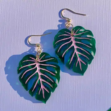 Earrings by Not Picasso - Mini Monstera - Not Picasso - Wild Lark