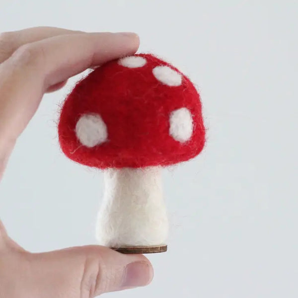 Rainbow Mushrooms -  - Sheep Farm Felt - Wild Lark