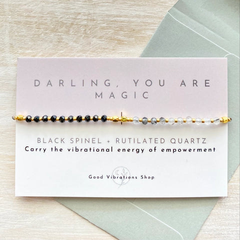 Gemstone Intention Bracelet - Darling You Are Magic - Good Vibrations Shop - Wild Lark