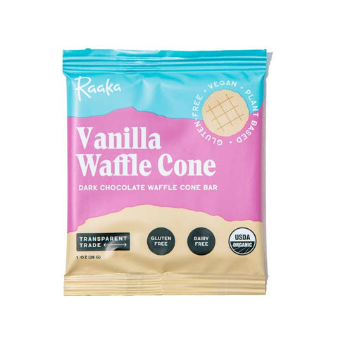 Vanilla Waffle Cone Chocolate Bar -  - Raaka Chocolate - Wild Lark