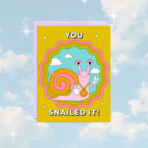 Snailed It! | Encouragement Card -  - Party Mountain Paper co. - Wild Lark