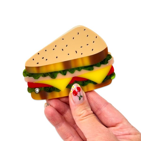 Deli Sandwich Compact Mirror DUPLICATE - - Jenny Lemons - Wild Lark