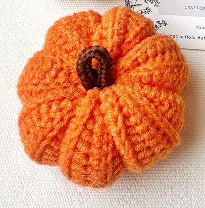 Sale!Handmade Crochet Pumpkins - Orange Mini (3") - Quince Fables - Wild Lark