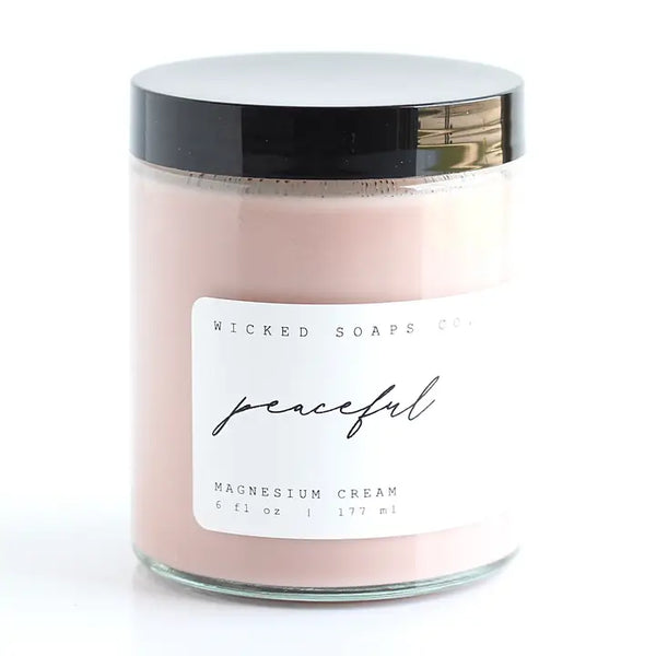 Peaceful Magnesium Cream - - Wicked Soaps Co. - Wild Lark