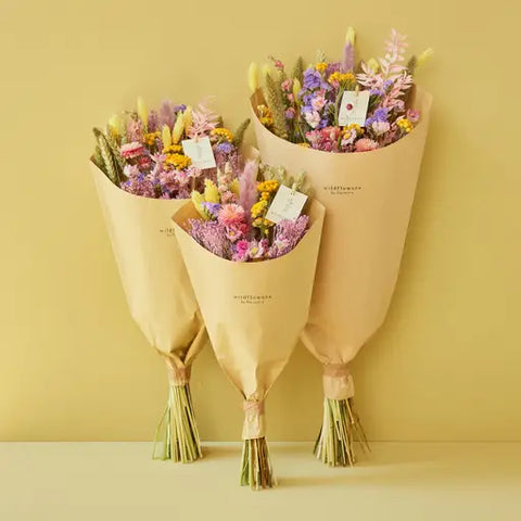 Dried Flowers Field Bouquet Blossom Lilac (Three Sizes Available) -  - Wildflowers by Floriette - Wild Lark