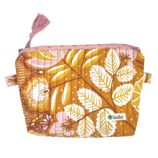 Quilted Zipper Pouch - Tawny - Handker - Wild Lark