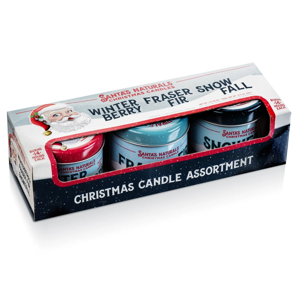 Santa's Naturals Candles - 3.5oz Mini Candle Sampler Trio - Santa's Naturals - Wild Lark