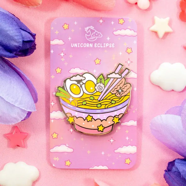 Enamel Pin - Ramen Bowl - Unicorn Eclipse - Wild Lark