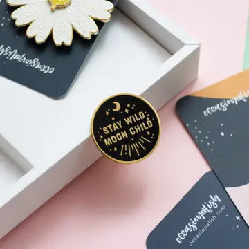 Occasionalish Enamel Pins - Stay Wild Moon Child - Occasionalish - Wild Lark