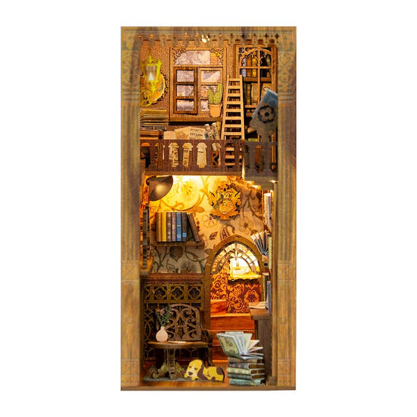 DIY Book Nook Kit - Eternal Bookstore with Dust Cover - Hands Craft - Wild Lark