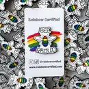 Pride Pins - Bee Proud LGBTQ+ PRIDE Pin - Rainbow Certified - Wild Lark
