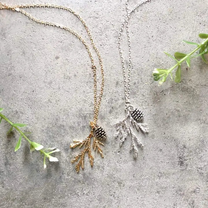 Juniper & Pine Cone Necklace -  - Birch Jewellery - Wild Lark