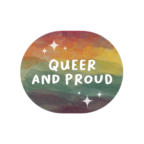 Pride Stickers - Queer and Proud - Liv Lyszyk Prints - Wild Lark