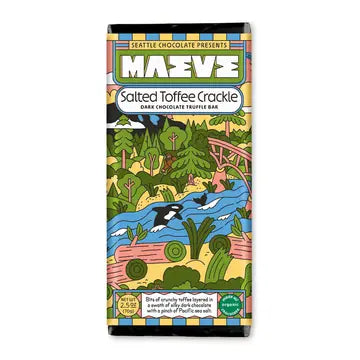Maeve Chocolate Truffle Bars - Salted Toffee Crackle - Seattle Chocolate - Wild Lark