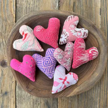 Lavender Sachets - Pink Print Heart (Mini) - Belle's Nest - Wild Lark