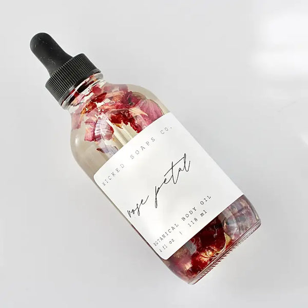Rose Petal Body Oil - - Wicked Soaps Co. - Wild Lark