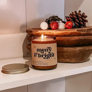 Holiday Candles - Merry & Bright - Poppy & Rose Candle Co. - Wild Lark