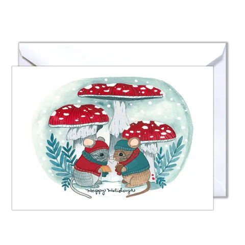 Holiday Card - Holiday Mice -  - michele maule - Wild Lark