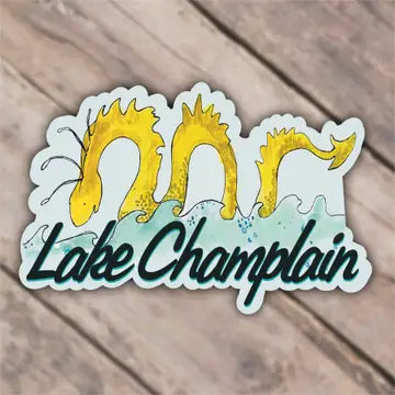 Vermont Vinyl Stickers - Lake Champlain- Champ - Hudson Illustration Co - Wild Lark