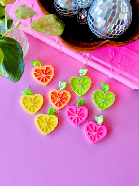Earrings by Victoria Essie Studio - Citrus Earrings Orange - Victoria Essie Studio - Wild Lark