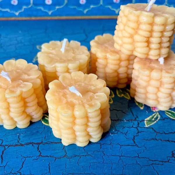 Corn Cob Beeswax/Soy Wax Blend Candle - - Wicksburgh - Wild Lark