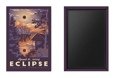 Eclipse 2024 Totality Magnet | Retro Vintage Travel Souvenir -  - Lionheart Graphics - Wild Lark
