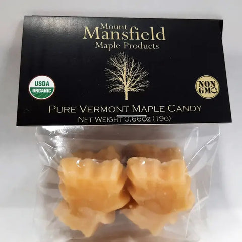 2 Piece Bag-Organic Pure Vermont Maple Sugar Candy -  - Mount Mansfield Maple Products - Wild Lark