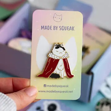 Cat Enamel Pins by Made by Squeak - Queen Cat - Made By Squeak - Wild Lark