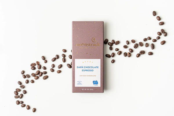 Moonstruck Chocolate Bar - Buzzy Dark Espresso - Moonstruck Chocolate Co - Wild Lark