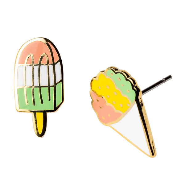 Earring Studs - Sno Cone & Popsicle (Vial) - Yellow Owl Workshop - Wild Lark